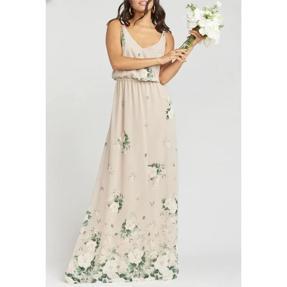 NWT Show Me Your Mumu Kendall Floral Bouquet Toss Maxi Dress Size Extra Small - Picture 1 of 12